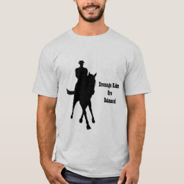 Dressage-riemen zijn evenwichtig. t-shirt
