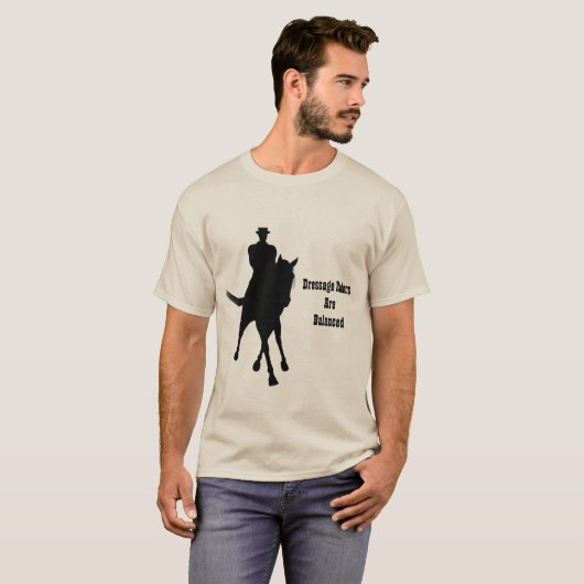 Dressage-riemen zijn evenwichtig. t-shirt (Voorkant volledig)