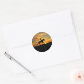Dressage-Stickers Ronde Sticker (Envelop)