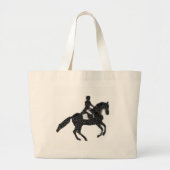 Dressage-Tas - Ontwerp van paardenmozaïeken en per Grote Tote Bag (Voorkant)