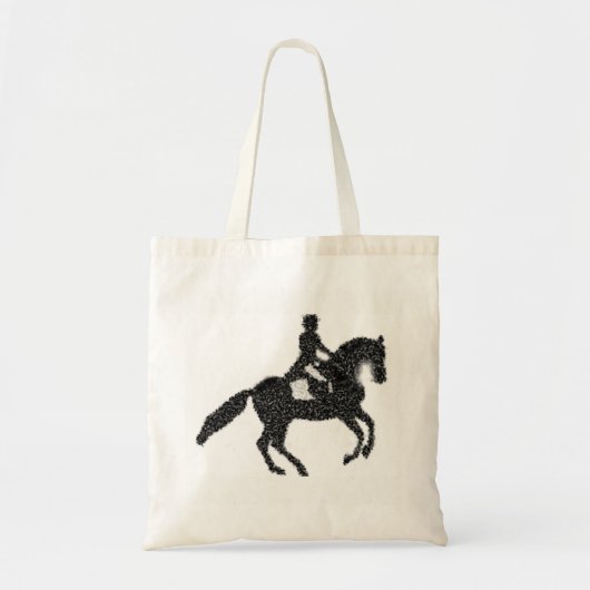 Dressage-Tas - Ontwerp van paardenmozaïeken en per Tote Bag (Voorkant)