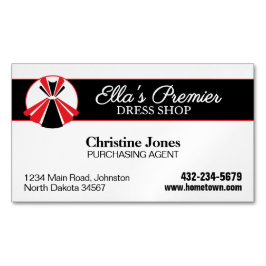 dressboetiek magnetisch visitekaartje