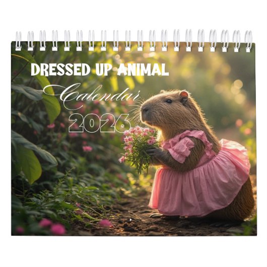 Dressed Up Animal Calendar 2026 Kalender (Hoes)