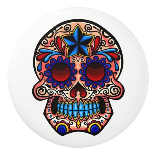 Dresser Knob Pull Keramische Knop (Voorkant)