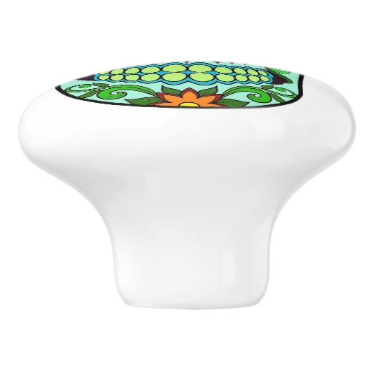 Dresser Knob Pull Keramische Knop (Zijkant)