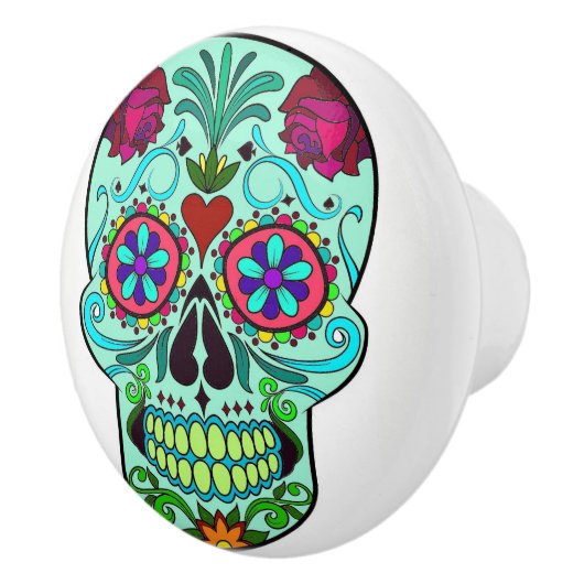 Dresser Knob Pull Keramische Knop (Rechts)