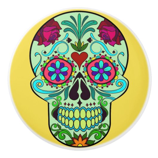 Dresser Knob Pull Keramische Knop (Voorkant)