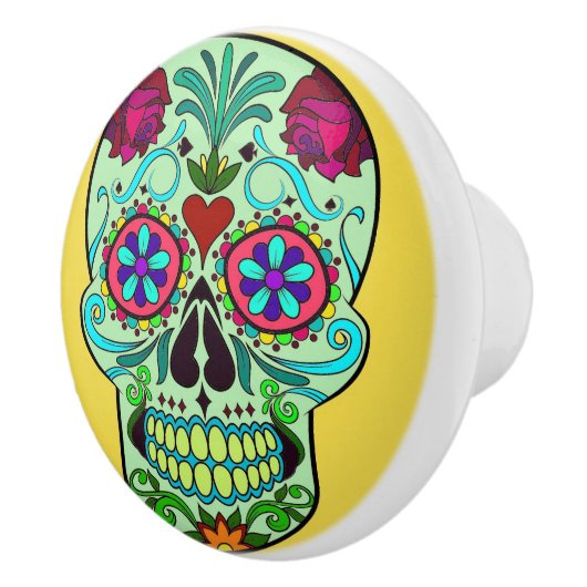 Dresser Knob Pull Keramische Knop (Rechts)