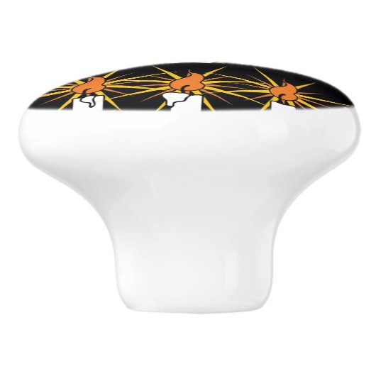 Dresser Knob Pull Keramische Knop (Zijkant)