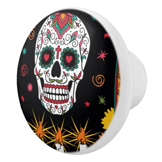 Dresser Knob Pull Keramische Knop (Rechts)