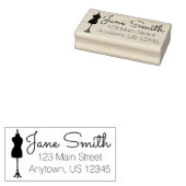 Dressform Mannequin Mode Costume Designer Sew Rubberstempel (Gestempeld)
