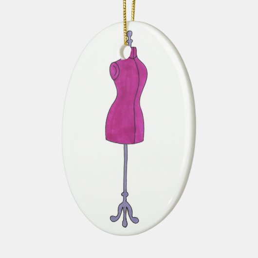 Dressform Mannequin Sewing Mode Costume Design Keramisch Ornament (Links)