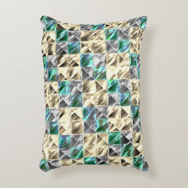 Dressiemint, beige en zilverkleurige tegels of gek accent kussen