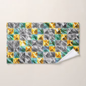 Dressiemint, gouden en zilverkleurige tegels of be bad handdoek (Handdoek)