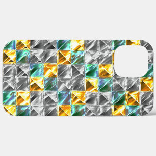 Dressiemint, gouden en zilverkleurige tegels of be Case-Mate iPhone case