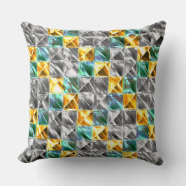 Dressiemint, gouden en zilverkleurige tegels of be kussen