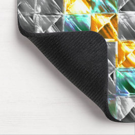 Dressiemint, gouden en zilverkleurige tegels of be muismat