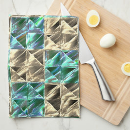 Dressiemunt groen tot beige tegels of gekleurde sc theedoek