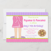 Dressing Gown Pyjama's en Pannenkoeken Party Kaart (Voorkant)