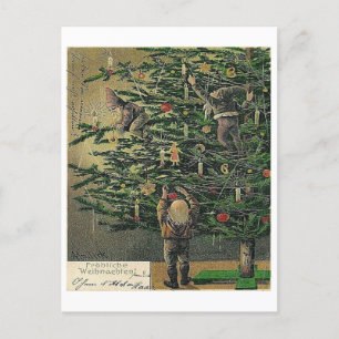 "Dressing the Christmas Tree" Mailick Feestdagenkaart