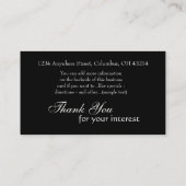 Dressmaker #2 D2 Mode Visitekaartjes (Achterkant)