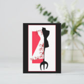 Dressmaker #2 / Mode Design Briefkaarten (Staand voorkant)
