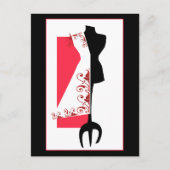 Dressmaker #2 / Mode Design Briefkaarten (Voorkant)