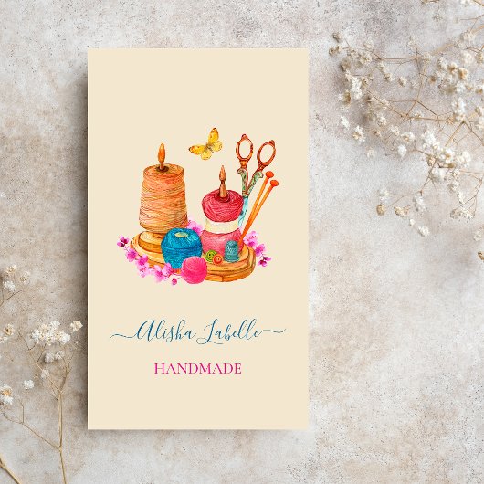Dressmaker Handgemaakte Naadstress Naainaalden Visitekaartje