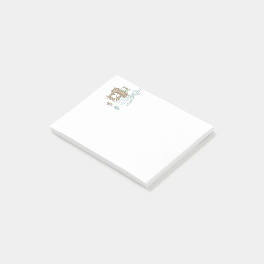  Dressmaker Kit illustratie Post-it Notes (Schuin)