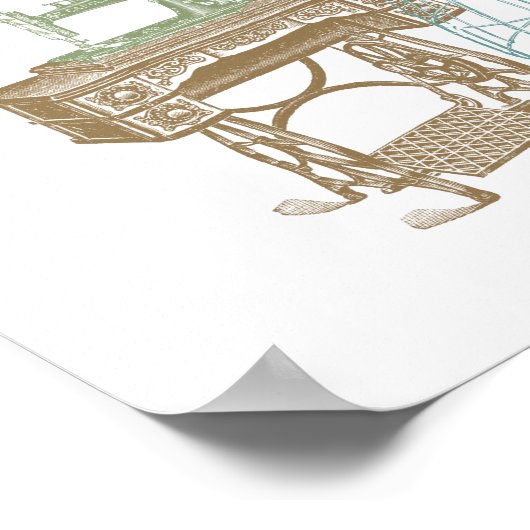  Dressmaker Kit illustratie Poster (Hoek)