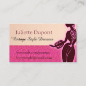 Dressmaker, kleermaker visitekaartje (Achterkant)