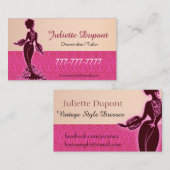 Dressmaker, kleermaker visitekaartje (Voorkant / Achterkant)
