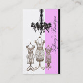 Dressmaker Mannequin Naaien Mode Designer Visitekaartje (Voorkant)