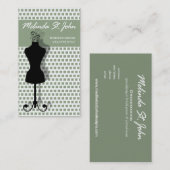 Dressmaker Mannequin Naaien Mode Designer Visitekaartje (Voorkant / Achterkant)