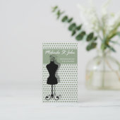 Dressmaker Mannequin Naaien Mode Designer Visitekaartje (Staand voorkant)