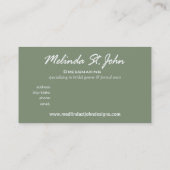 Dressmaker Mannequin Naaien Mode Designer Visitekaartje (Achterkant)