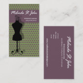 Dressmaker Mannequin Sewing Mode Designer Visitekaartje (Voorkant / Achterkant)