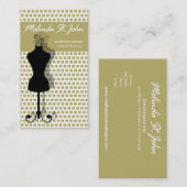 Dressmaker Mannequin Sewing Mode Designer Visitekaartje (Voorkant / Achterkant)