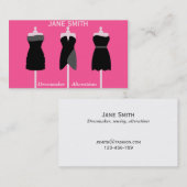 Dressmaker, naai- en kleermakerswerk visitekaartje (Voorkant / Achterkant)