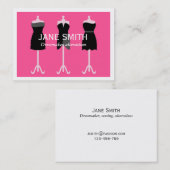 Dressmaker, naai- en kleermakerswerk visitekaartje (Voorkant / Achterkant)