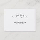 Dressmaker, naai- en kleermakerswerk visitekaartje (Achterkant)