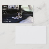 Dressmaker, naaigarens, beroepsveranderaars visitekaartje (Voorkant / Achterkant)