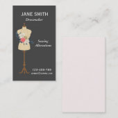 Dressmaker, naaigarens, beroepsveranderaars visitekaartje (Voorkant / Achterkant)