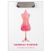 Dressmaker Seamstress Kleding Mannequin Cl. Klembord (Voorkant)