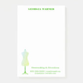 Dressmaker Seamstress-Waterverf voor naaiwerk Post-it® Notes (Voorkant)