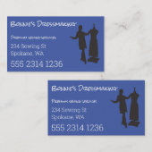 Dressmaker Tailor Creëer Uw eigen Easy Generic Bus Visitekaartje (Voorkant / Achterkant)