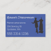 Dressmaker Tailor Creëer Uw eigen Easy Generic Bus Visitekaartje (Achterkant)