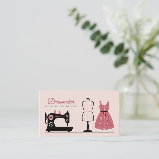 Dressmaker Visitekaartje (Staand voorkant)