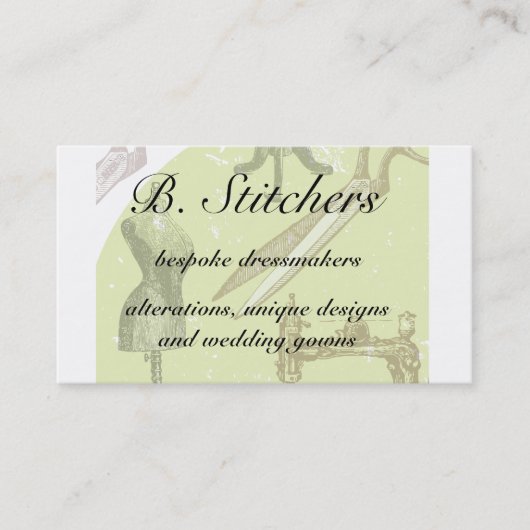Dressmakers of naadloze visitekaartjes (Voorkant)