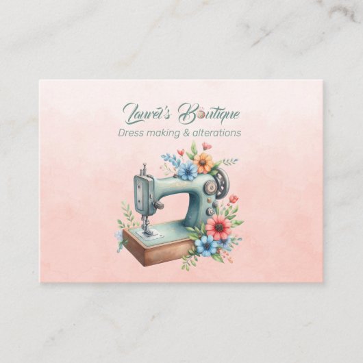 Dressmaking en Alterations Boutique Visitekaartje (Voorkant)